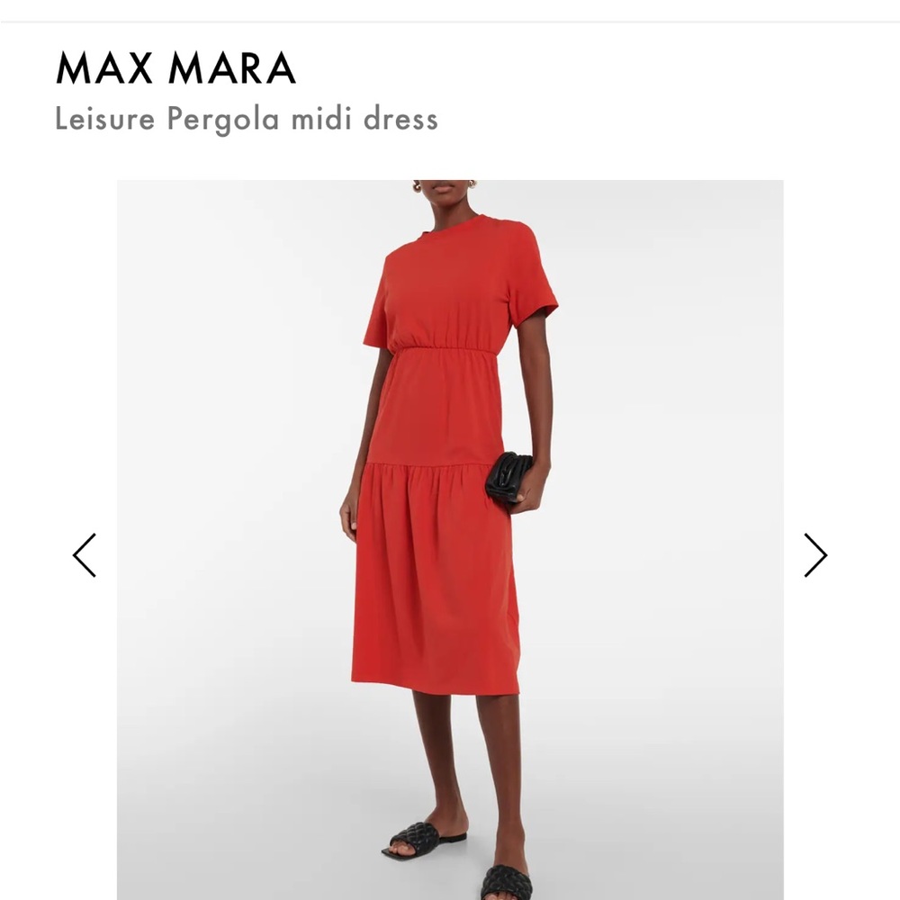 Brand new MaxMara leisure midi dress red